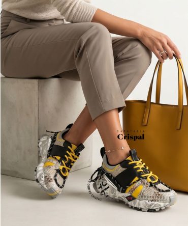 TÉNIS EXÉ 134-65 YELLOW BLACK