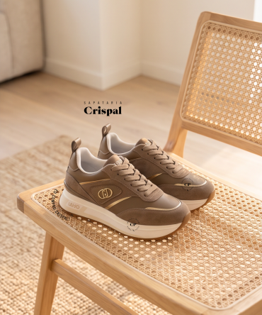 TÉNIS LIU JO MAXI WONDER 97 TAUPE